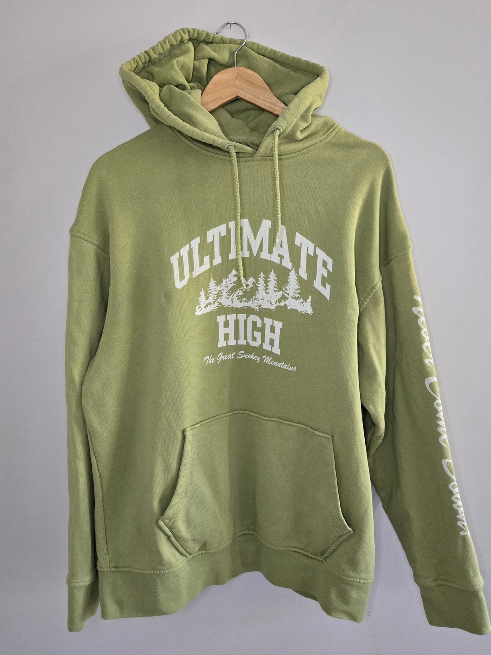 Levi's green 'Ultimate High' pullover hoodie, medium + relaxed fit